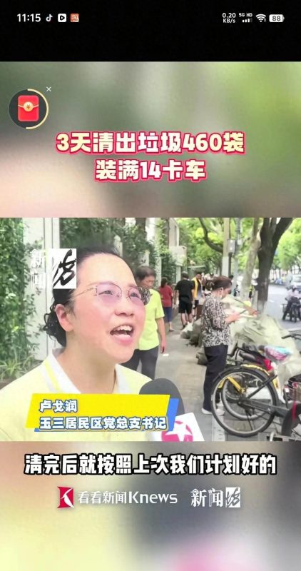 令人震惊！上海一位独居老人去世三天后，其位于价值3600万的豪宅中的垃圾被清理，竟装满了14辆卡车。-小胖资源分享网