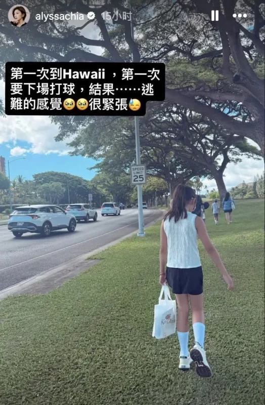 贾静雯携三个女儿赴夏威夷度假，遭遇海啸警报，她感慨道：“仿佛置身于逃难之中。”-小胖资源分享网