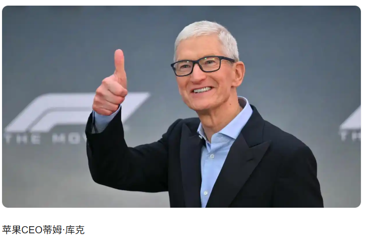 苹果公司CEO库克表示，对于国家补贴的感激之情溢于言表。在连续两年下滑之后，苹果在中国市场实现了4%的增长。-小胖资源分享网