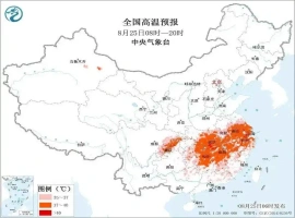 今日气温局部地区可能攀升至40℃以上，同时发布暴雨、高温和台风三项预警。-小胖资源分享网