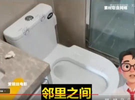 夜间频繁遭受噪音干扰！始作俑者竟然是马桶冲洗的声音，这一情况导致楼下居民将楼上居民告上了法庭。-小胖资源分享网